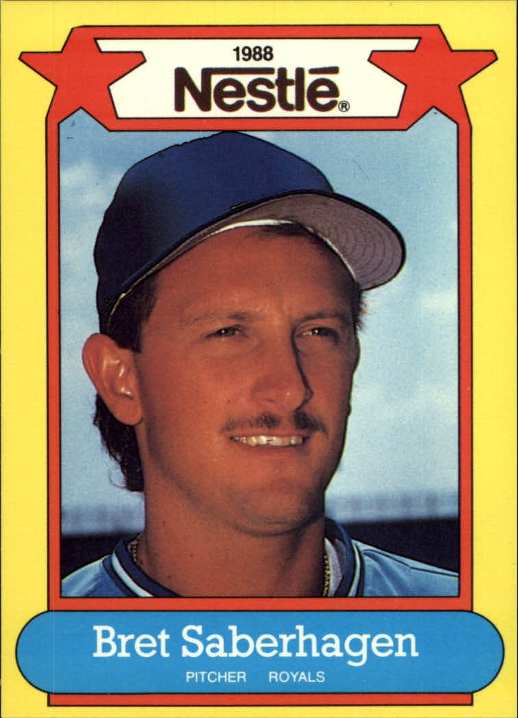 1988 Nestle Baseball Cards     011      Bret Saberhagen